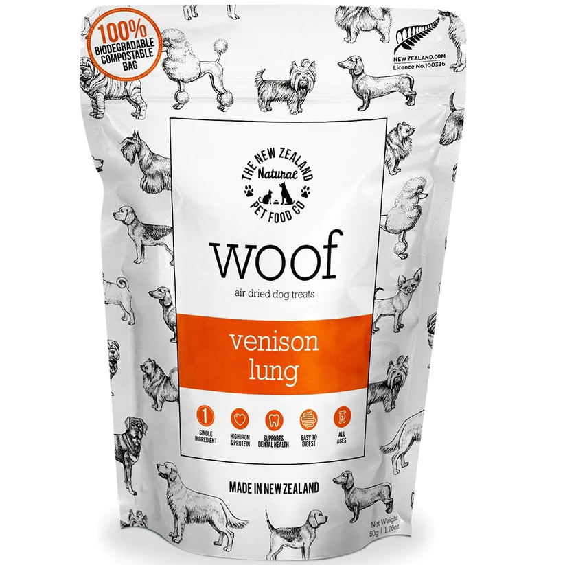 Woof Venison Lung (air dried) 1.76oz