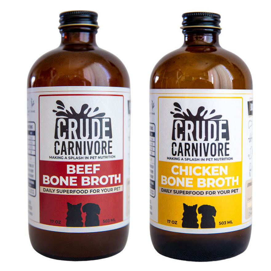 Crude Carnivore Bone Broth- Beef, Chicken, Pork, Turkey