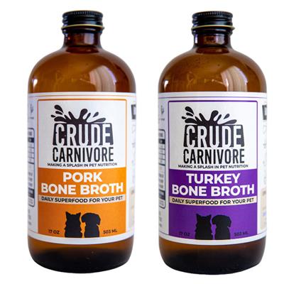 Crude Carnivore Bone Broth- Beef, Chicken, Pork, Turkey