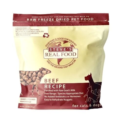 Steve's Freeze Dried Beef Recipe For Cats and Dogs 1.25 makes 5pds