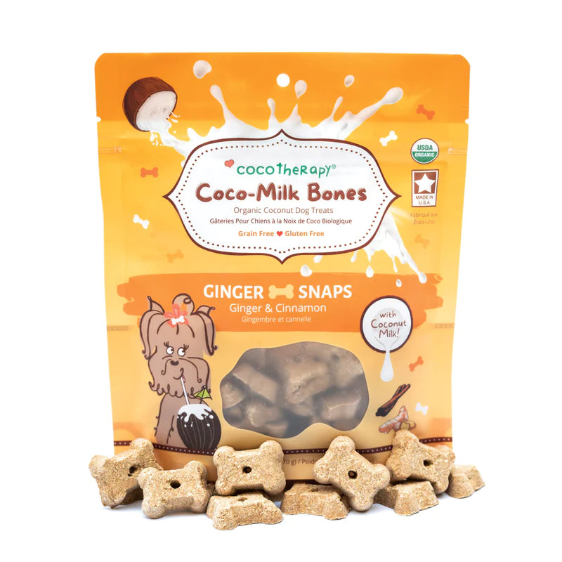 CocoTherapy Ginger Snaps Milk Bones 6oz