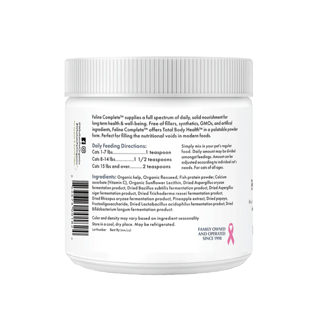 Wholistic Pet Organics Feline Complete 8oz