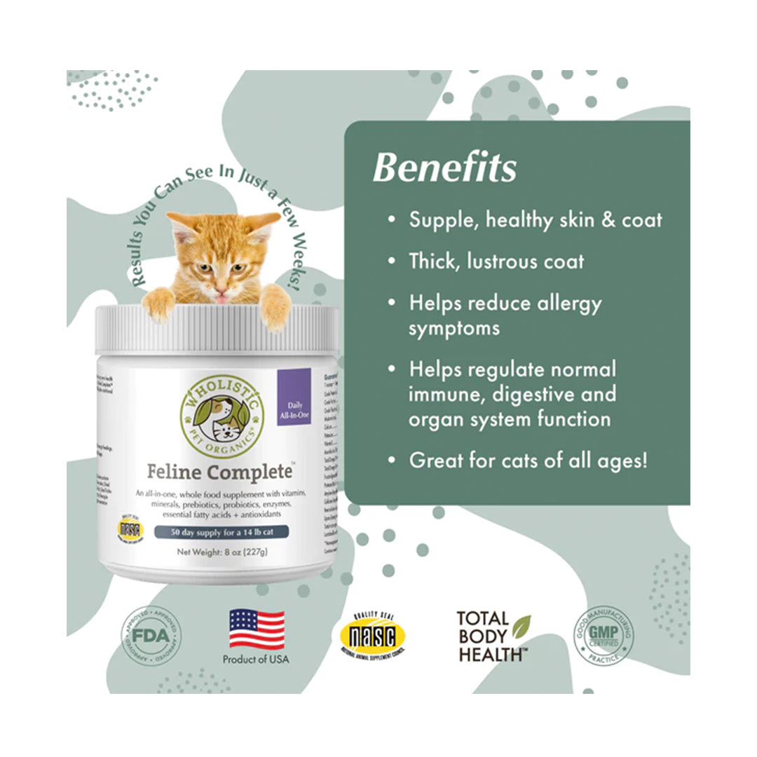 Wholistic Pet Organics Feline Complete 8oz