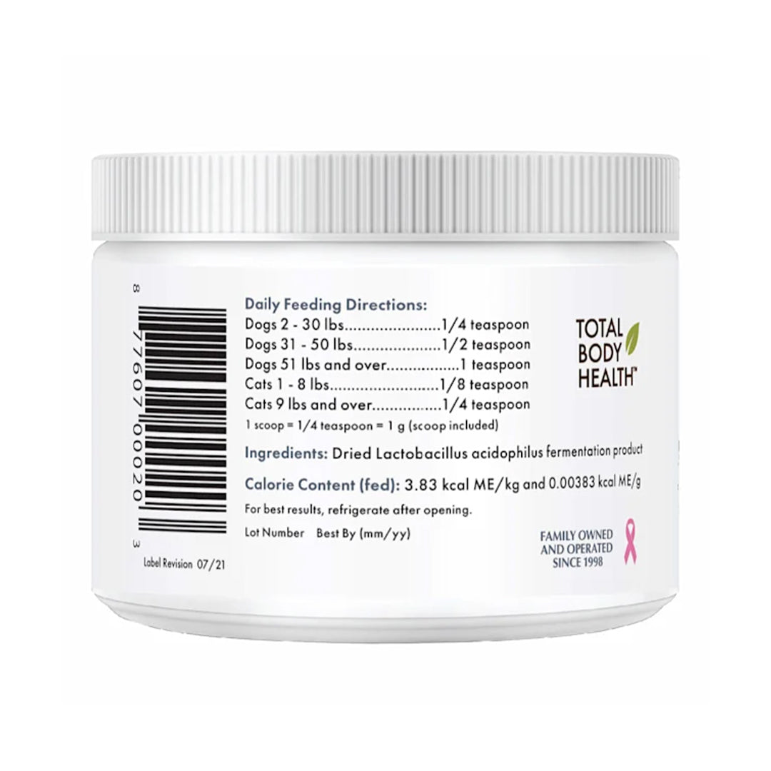 Wholistic Pet Organics Acidophilus Powder for Dogs and Cats 2oz
