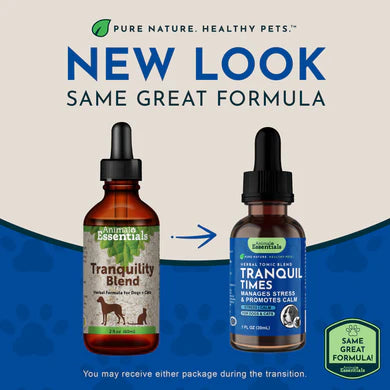 Animal Essentials Tranquil Times for Dogs  and Cats (Anxiety, fireworks, thunderstorms, travel)