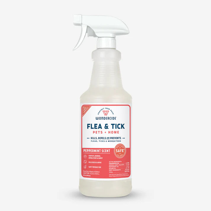 Wondercide Peppermint Flea, Tick & Mosquito Spray for Pets + Home