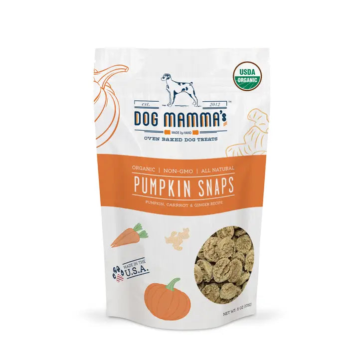 NEW Dog Mamma's Organic Pumpkin Snaps