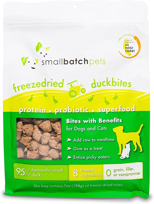 Small-batch Duck-Bites 7oz FOR DOGS AND CATS